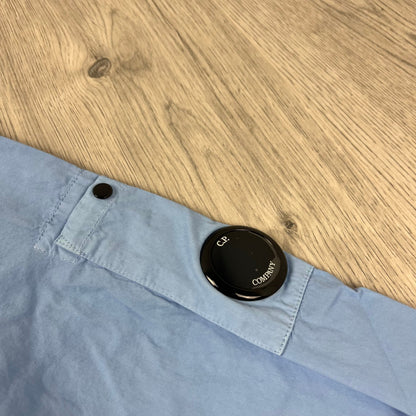 CP Company Zip Overshirt - Cerulean Castmark