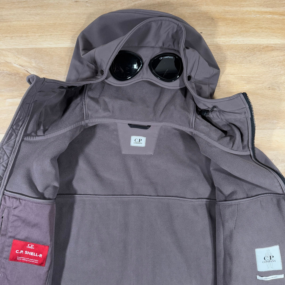 CP Company Shell-R Goggle Jacket in Violet Castmark