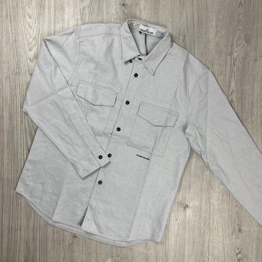 Stone Island Button Shirt - Grey Castmark
