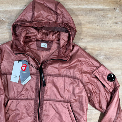 CP Company Nada Shell Primaloft Lens Jacket in Canyon Clay - Pink Castmark
