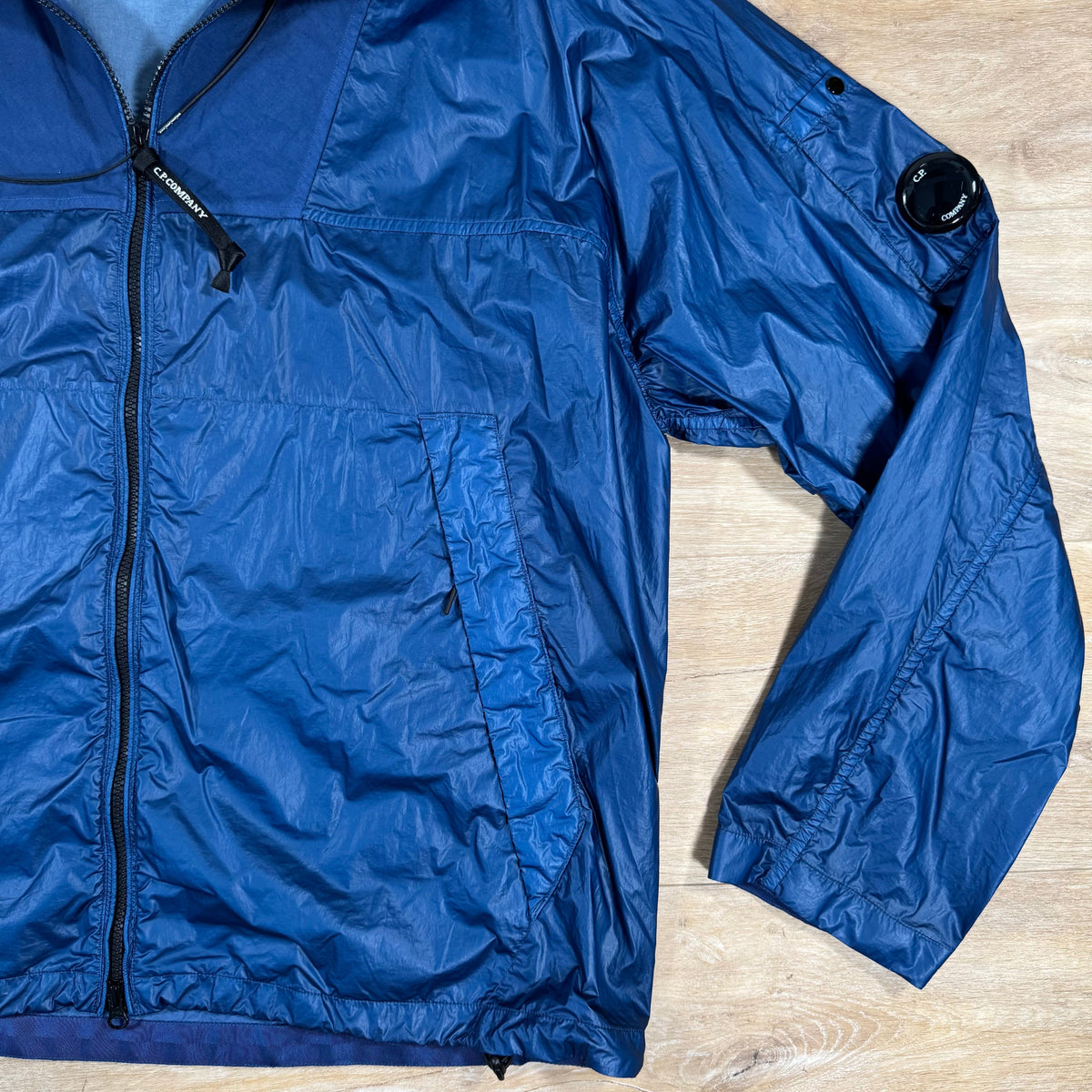 CP Company CS II Mixed Lens Jacket in Oceana - Blue Castmark