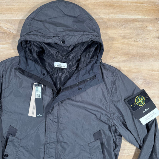 Stone Island Crinkle Reps R-NY Jacket in Charcoal Grey Castmark