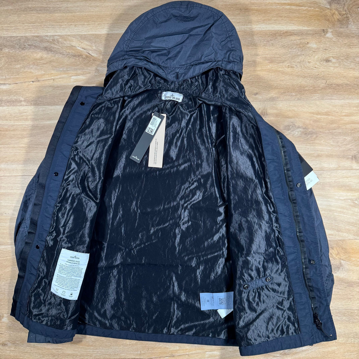 Stone Island Crinkle Reps R-NY Jacket in Navy Castmark