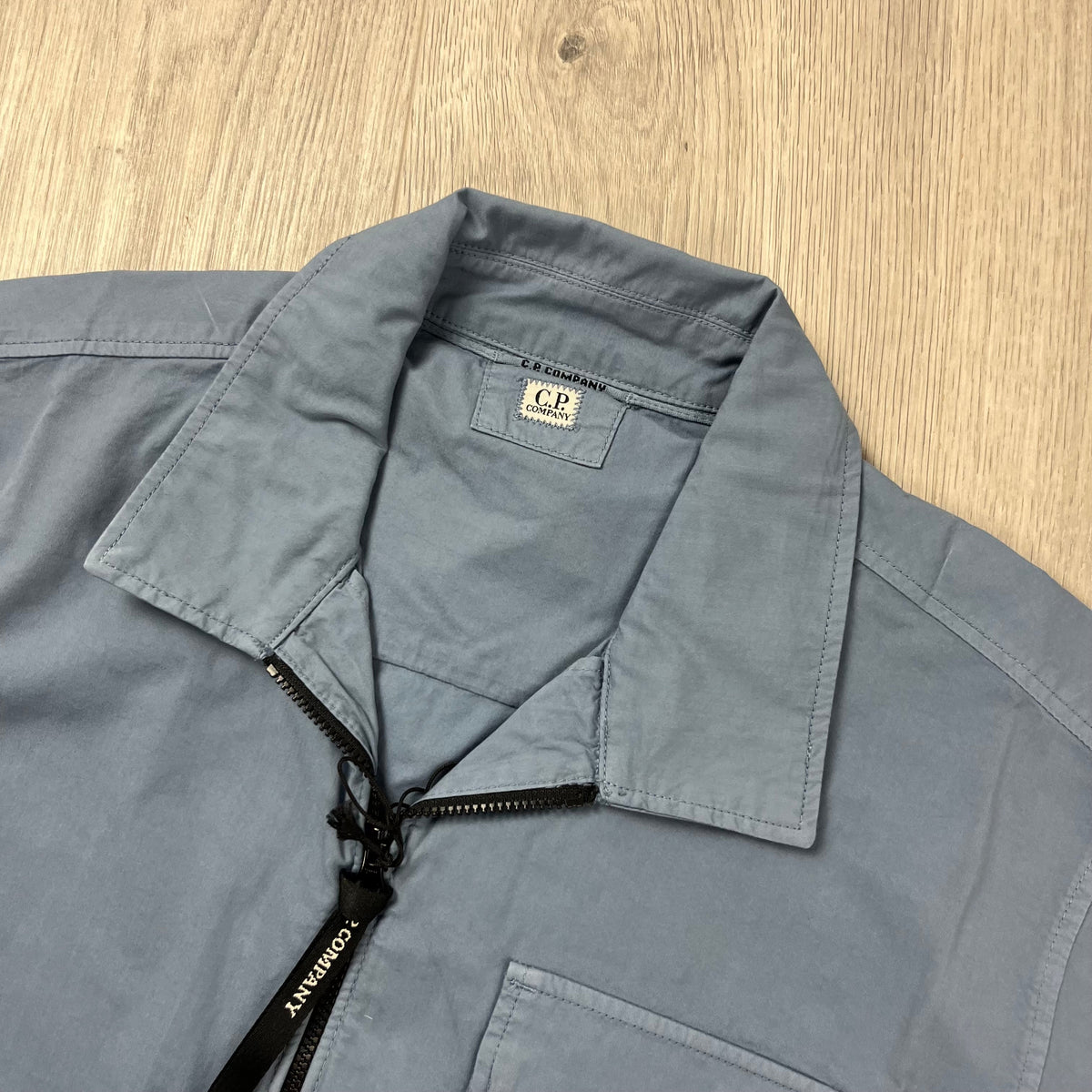 CP Company Zip Overshirt - Flint Stone Castmark