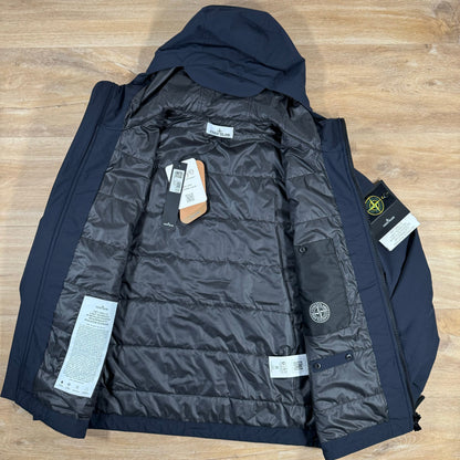 Stone Island Soft Shell-R Jacket with Primaloft Insulation in Navy Castmark