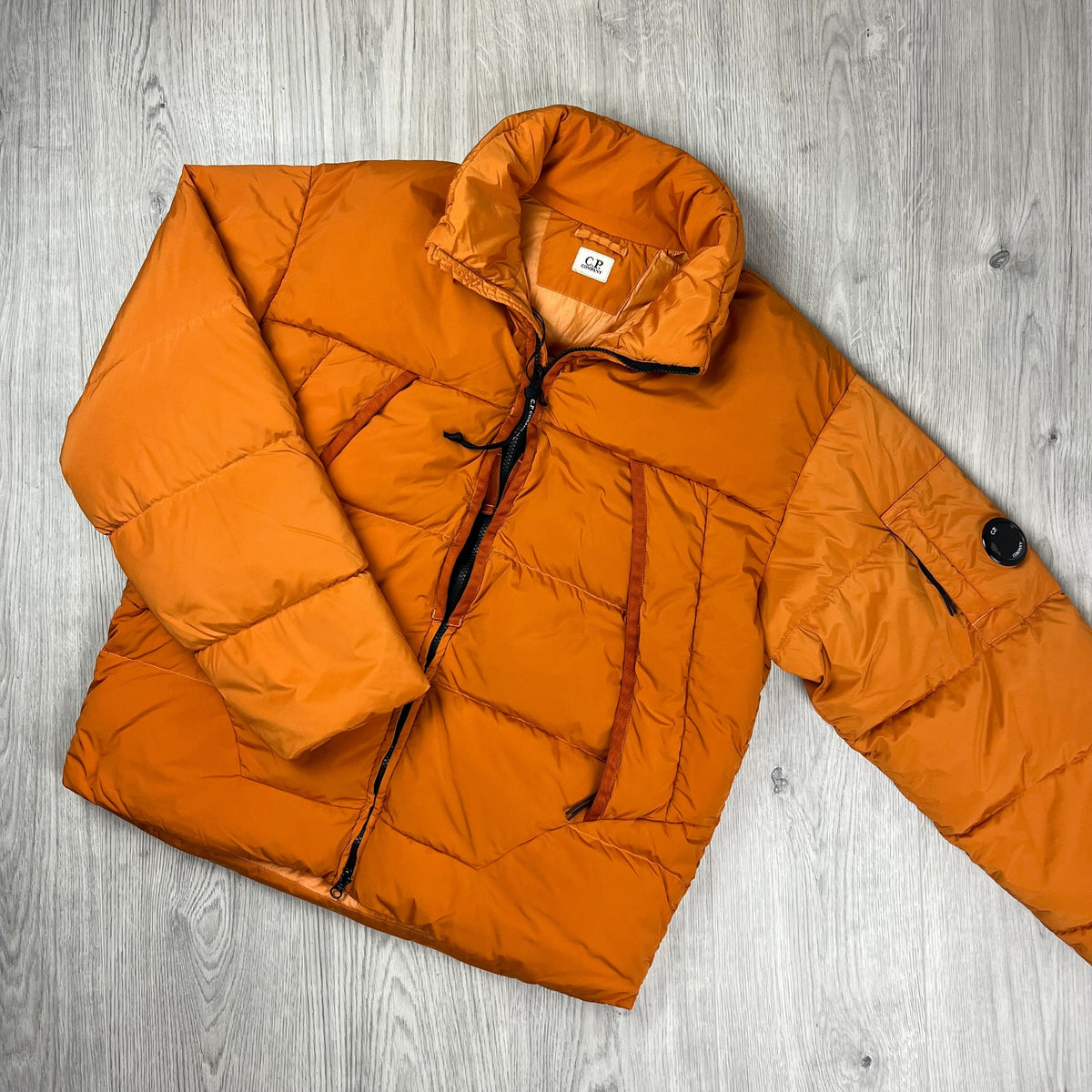 CP Company Nycra-R Down Jacket - Russet Orange Castmark