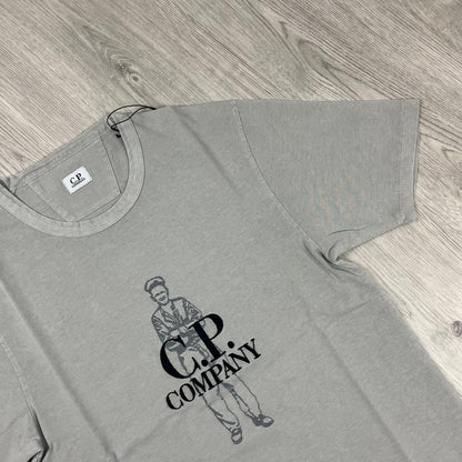CP Company Sailor T-Shirt - Drizzle Castmark