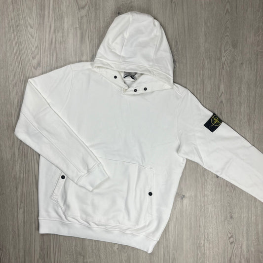 Stone Island Dyed Hoodie - White Castmark