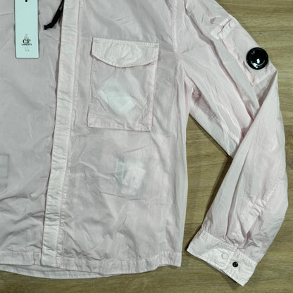 CP Company Chrome Lens Overshirt in Heavenly Pink Castmark