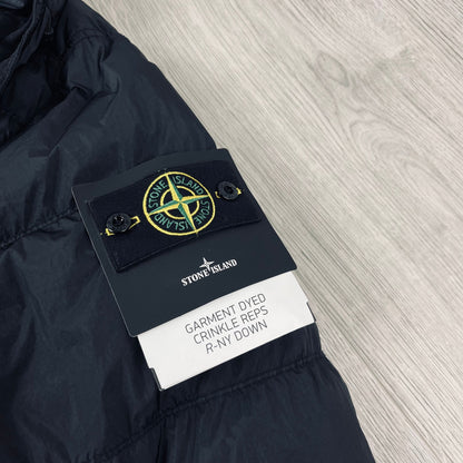 Stone Island Crinkle Reps Down Jacket - Black Castmark