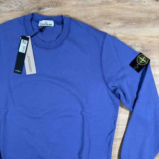 Stone Island Organic Cotton Fleece Sweatshirt in Lavender Castmark