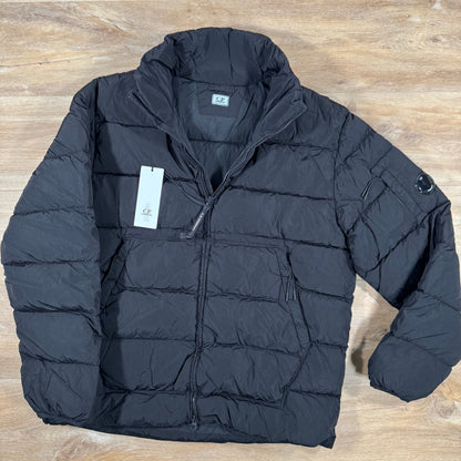 CP Company Chrome-R Down Lens Jacket in Black Castmark