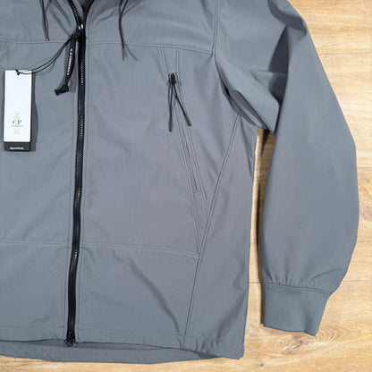 CP Company Shell-R Goggle Jacket in Smoked Pearl - Grey Castmark