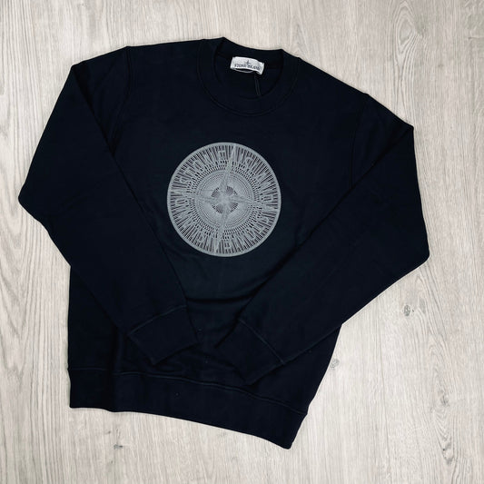 Stone Island Embroidered Sweatshirt - Black Castmark