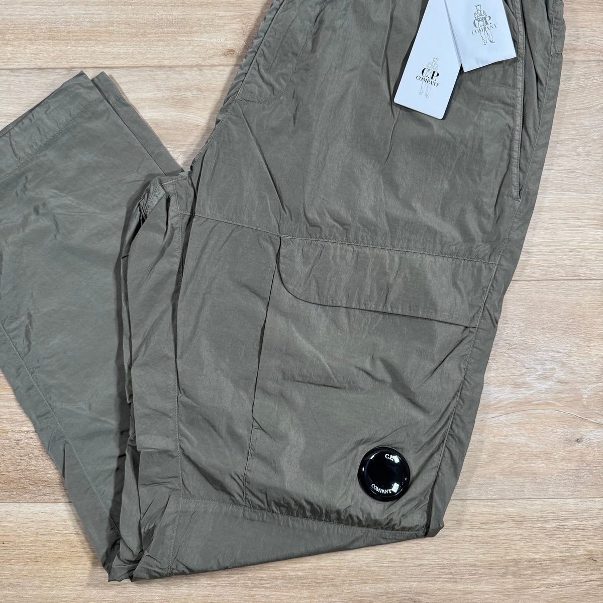CP Company Chrome-R Loose Cargo Pants in Walnut Castmark