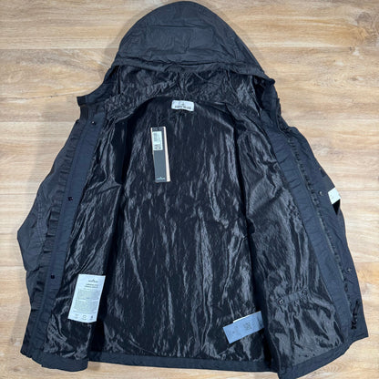 Stone Island Crinkle Reps R-NY Jacket in Black Castmark