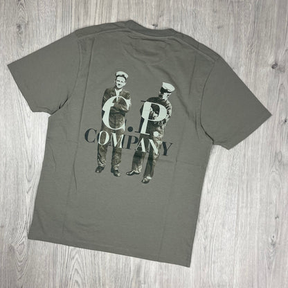 CP Company Sailor T-Shirt - Fungi Grey Castmark