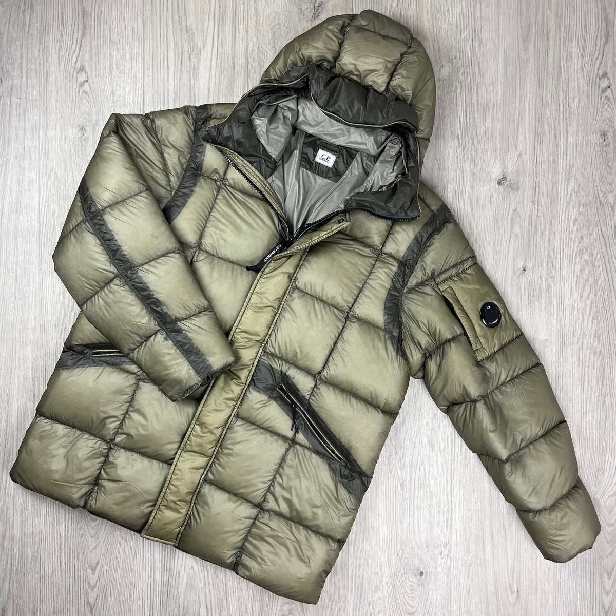 CP Company DD Shell Down Jacket - Fallen Rock Castmark