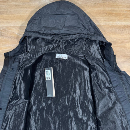 Stone Island Crinkle Reps R-NY Jacket in Black Castmark