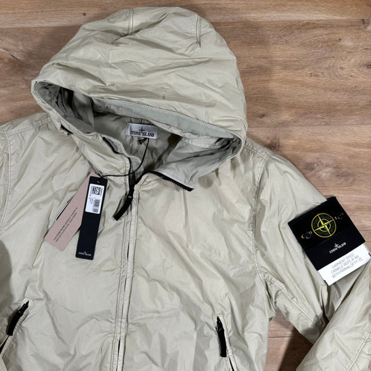 Stone Island Crinkle Reps R-NY Primaloft T-C Jacket in Plaster Castmark