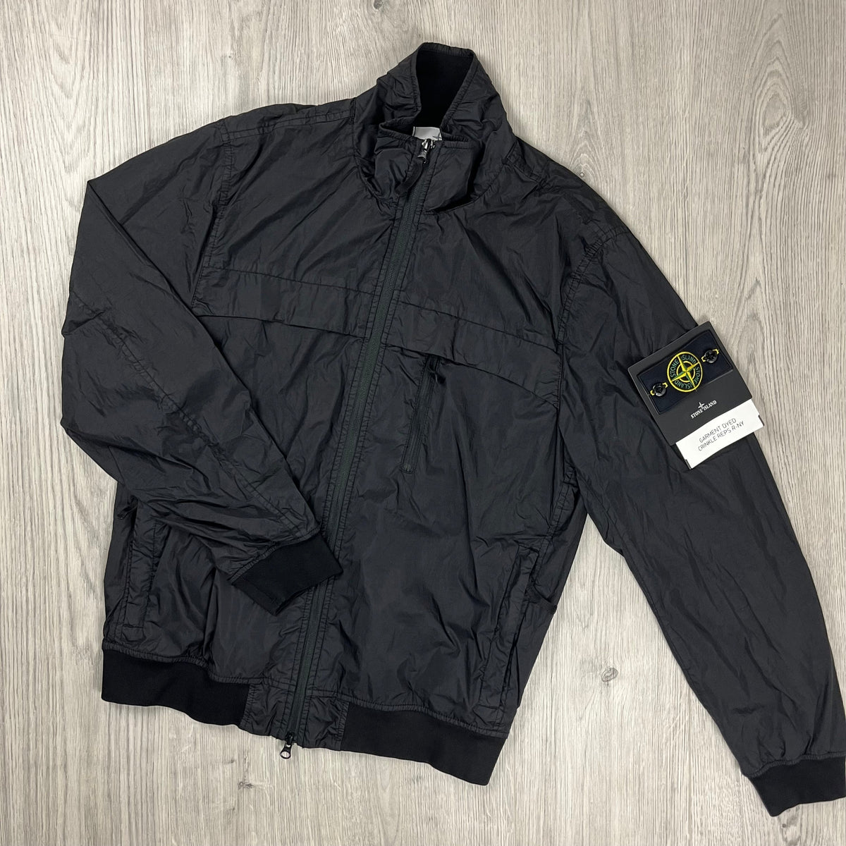 Stone Island Crinkle Reps R-NY Jacket - Black Castmark