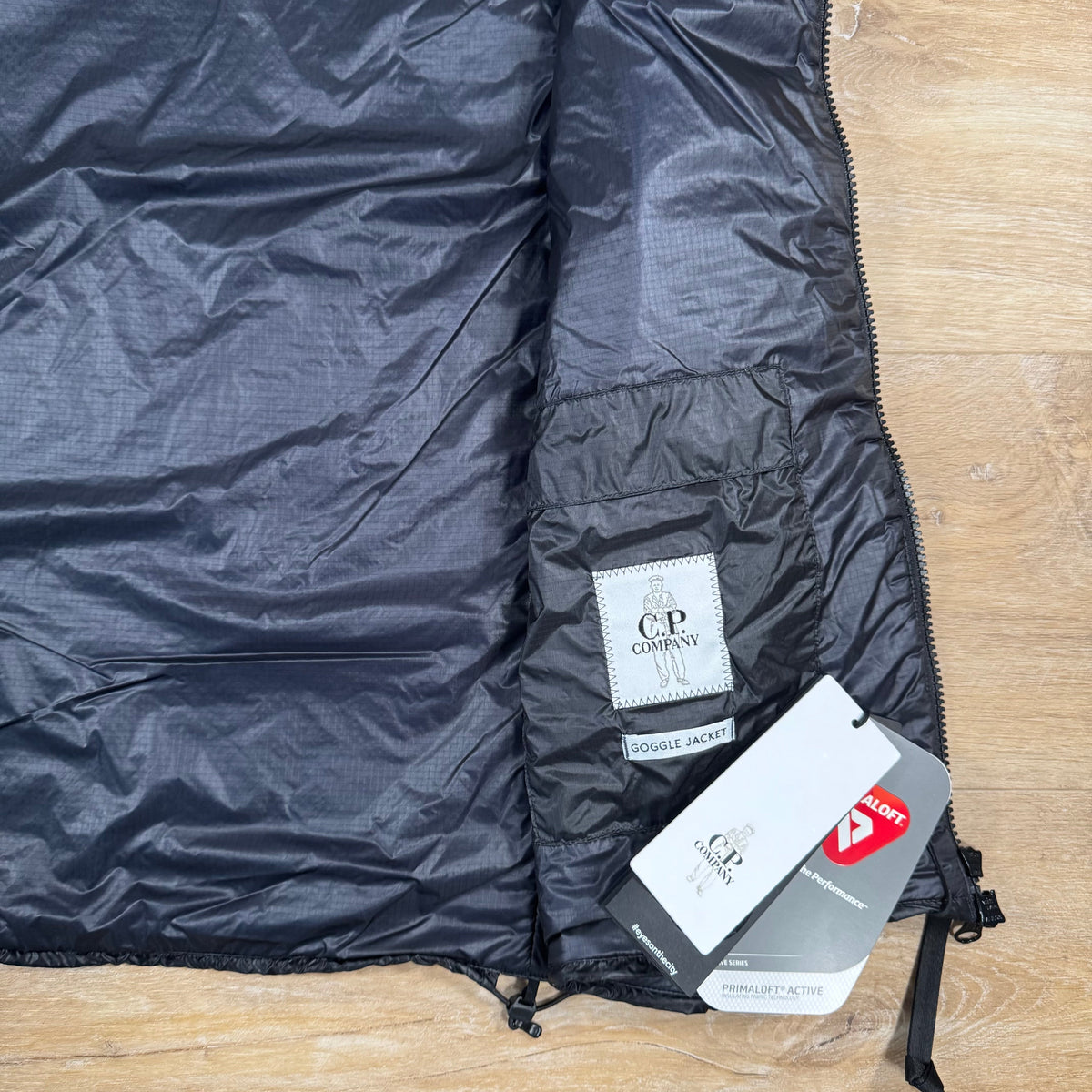 CP Company Nada Shell Primaloft Goggle Vest in Navy Castmark