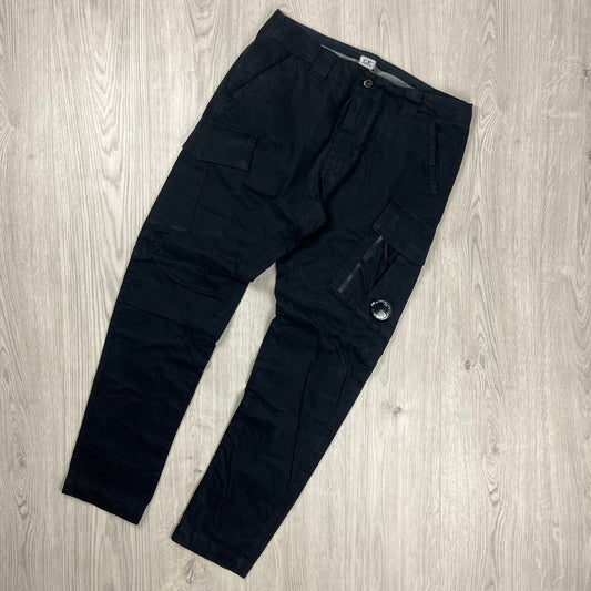 CP Company Cargo Trousers - Black Castmark