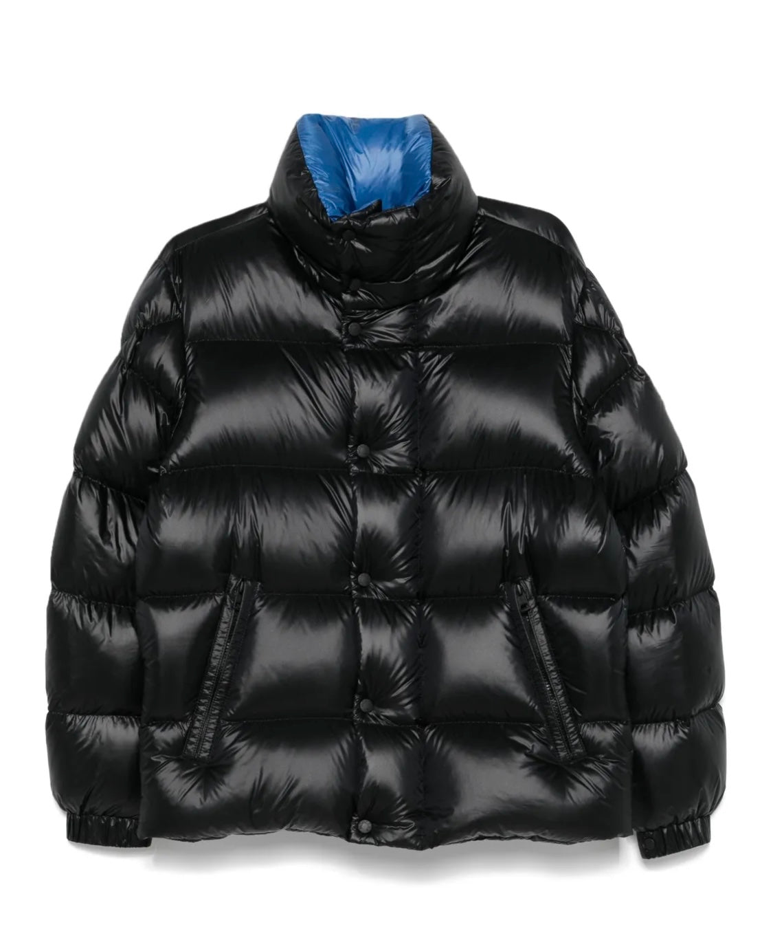 GIUBBINO MONCLER UOMO BIANCO SCRITTA NERA