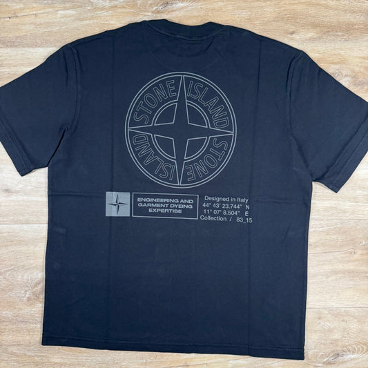 Stone Island Industrial Print T-Shirt in Black Castmark