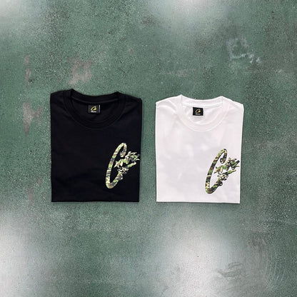 CORTEIZ Camo Gunslinger T-Shirt - Black/White