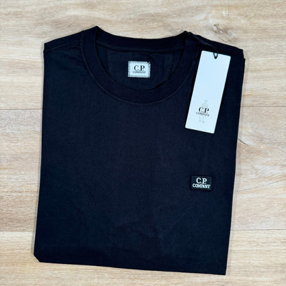 CP Company Logo Patch T-Shirt in Black Castmark