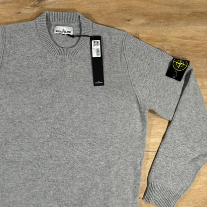 Stone Island Lambswool Crewneck Sweatshirt in Grey Castmark