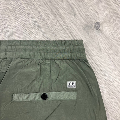 CP Company Chrome Cargo Trousers - Agave Green Castmark