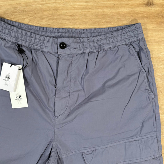 CP Company 50 Fili Stretch Cargo Shorts in Lavender Violet Castmark