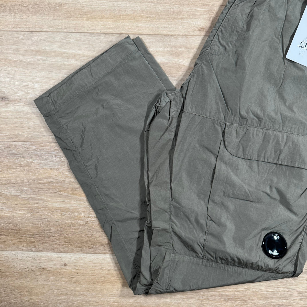 CP Company Chrome-R Loose Cargo Pants in Walnut Castmark