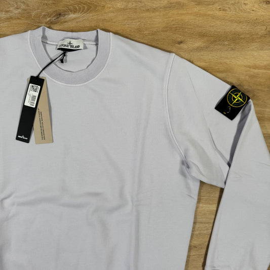 Stone Island Organic Cotton Fleece Sweatshirt in Lilac Castmark