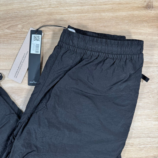 Stone Island Nylon Metal Pants in Black with Nylon Mesh Lining Castmark