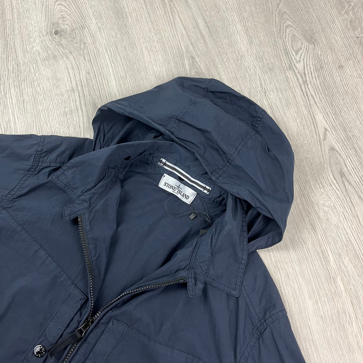 Stone Island Hooded Overshirt - Navy Castmark