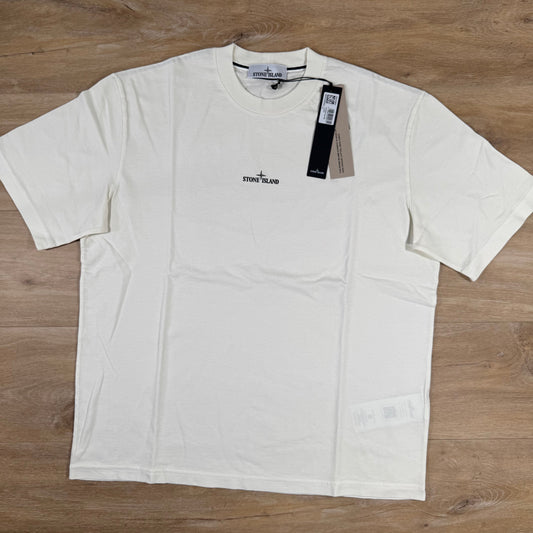 Stone Island Industrial Print T-Shirt in Ivory Castmark