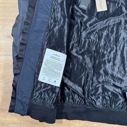 Stone Island Crinkle Reps R-NY Bomber Jacket in Navy Castmark