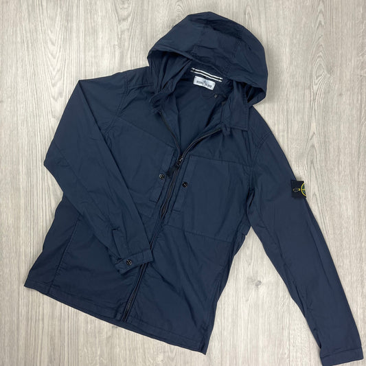 Stone Island Hooded Overshirt - Navy Castmark