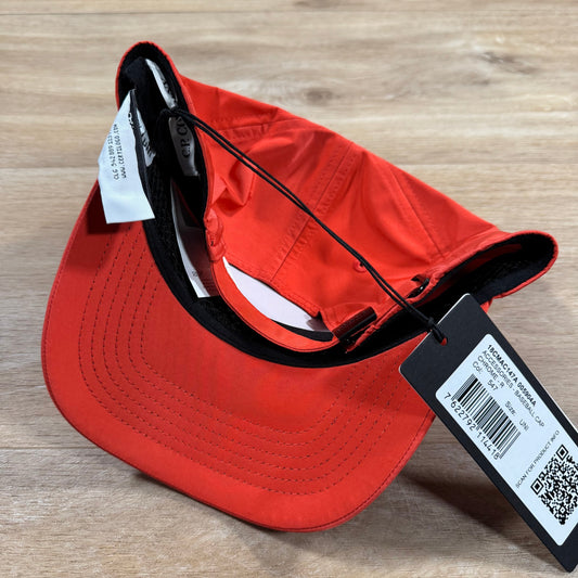CP Company Chrome-R Logo Cap in Poinciana Orange Castmark
