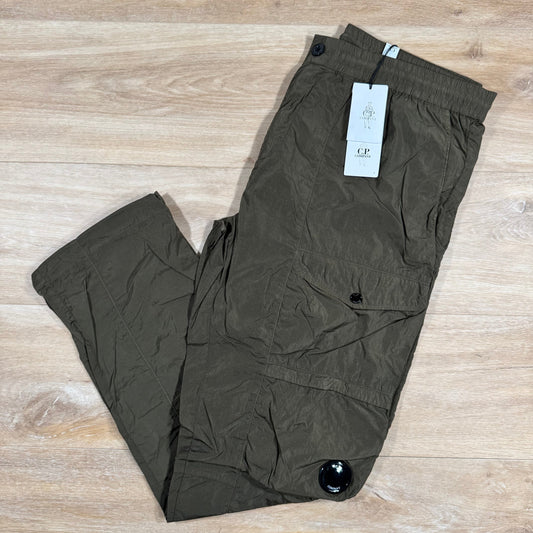 CP Company Chrome-R Cargo Lens Pants in Ivy Green Castmark
