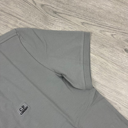 CP Company Piquet Polo Shirt - Drizzle Castmark