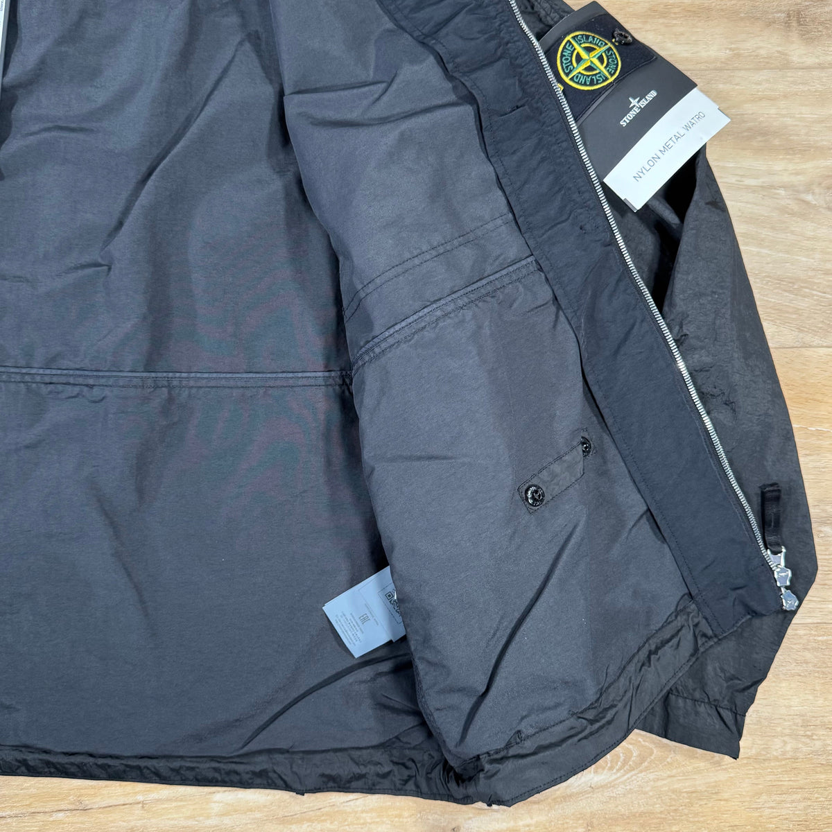 Stone Island Nylon Metal Watro-TC Convertible Jacket in Black Castmark