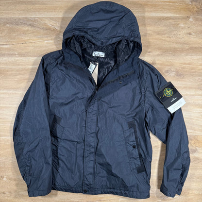 Stone Island Crinkle Reps R-NY Jacket in Navy Castmark