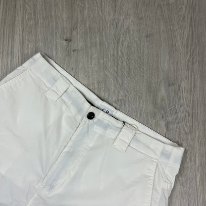 CP Company Cargo Shorts - White Castmark