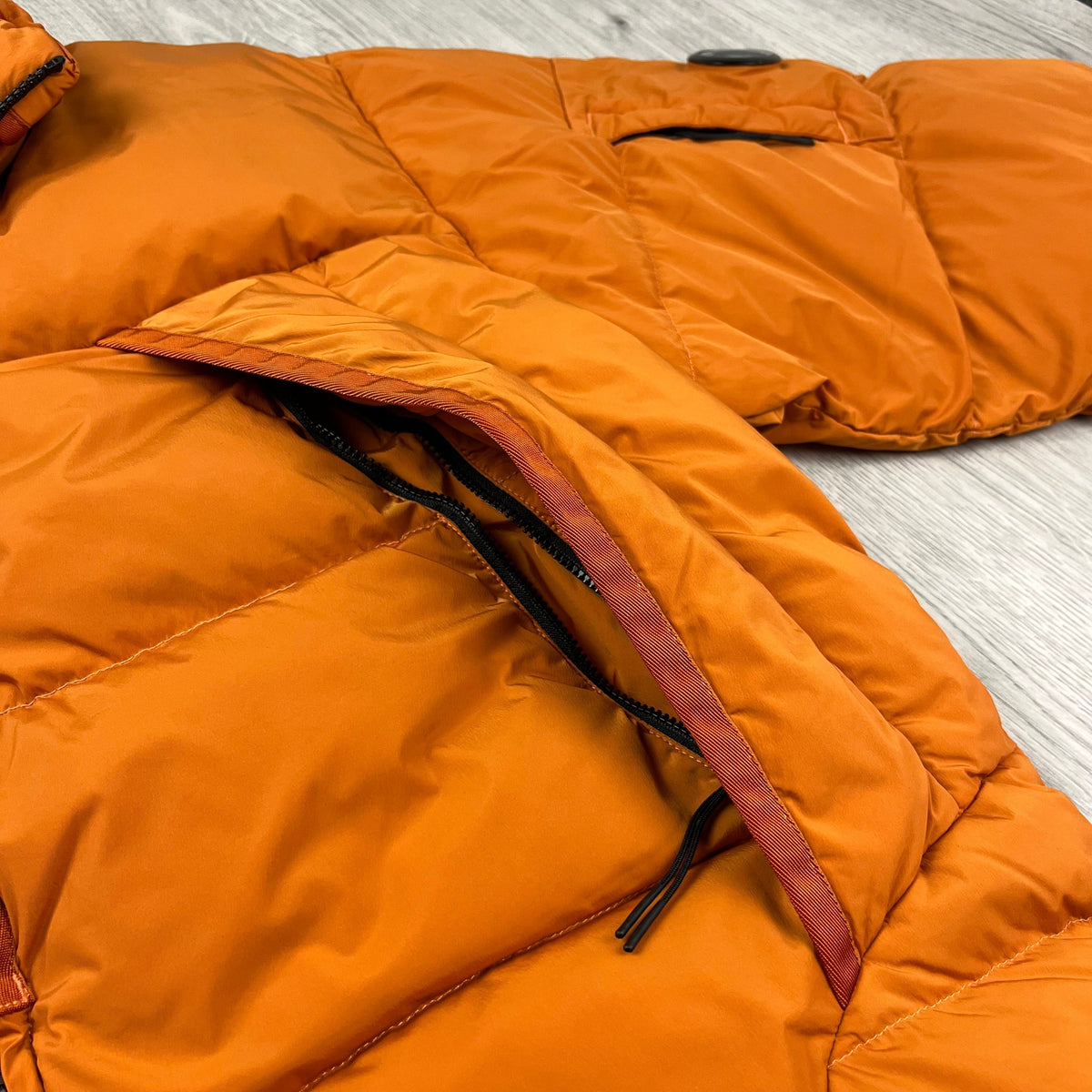 CP Company Nycra-R Down Jacket - Russet Orange Castmark