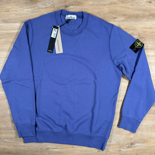 Stone Island Organic Cotton Fleece Sweatshirt in Lavender Castmark