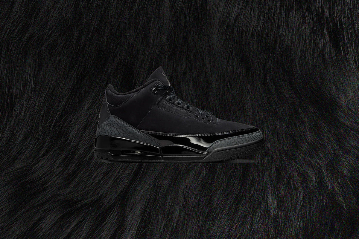 Air Jordan 3 Retro 'Black Cat' - Black/Dark Charcoal/White